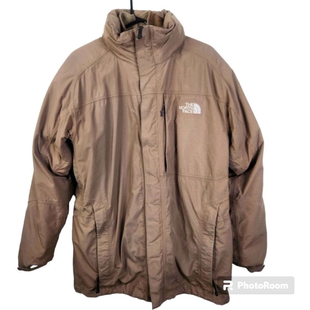The North Face Mens Hyvent Polartec 2-in-1 Full Zip Jacket W/Packable Hood M